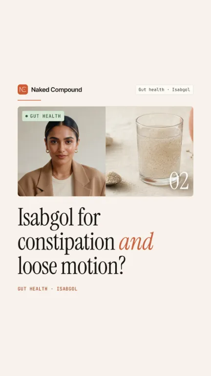 Reel cover: Isabgol for constipation and loose motion?