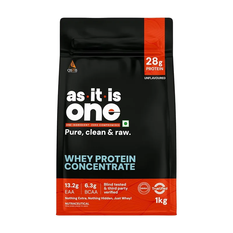 AS-IT-IS ONE Whey Protein Concentrate unflavoured 1 kg pouch