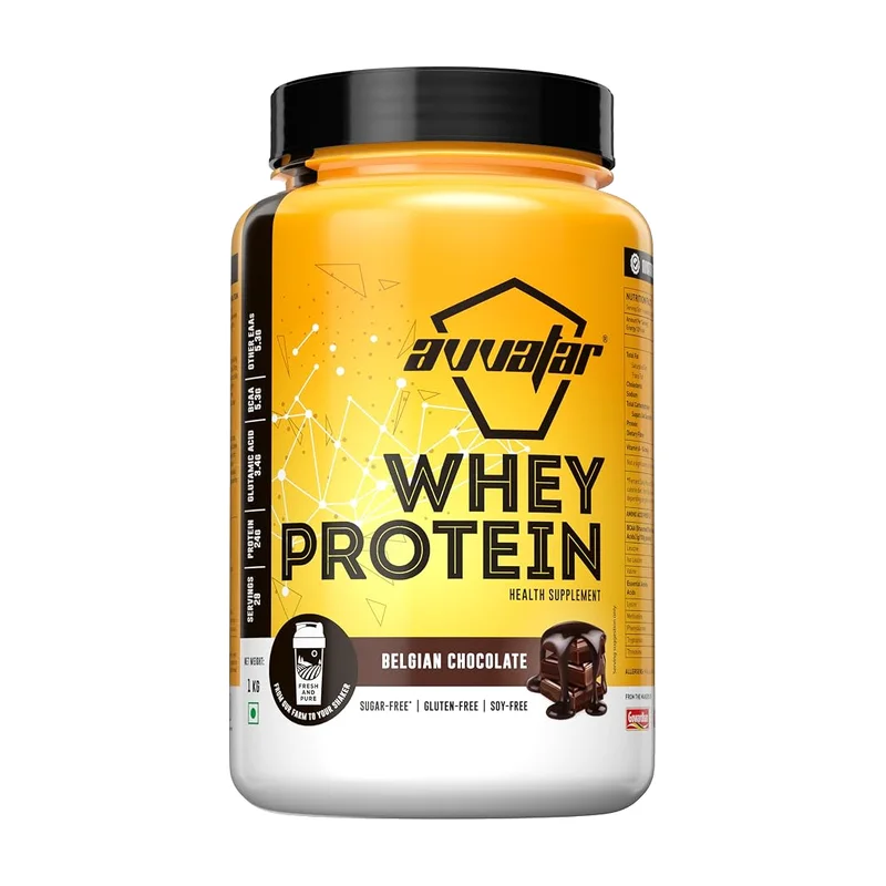 Avvatar Whey Protein Belgian Chocolate 1 kg tub