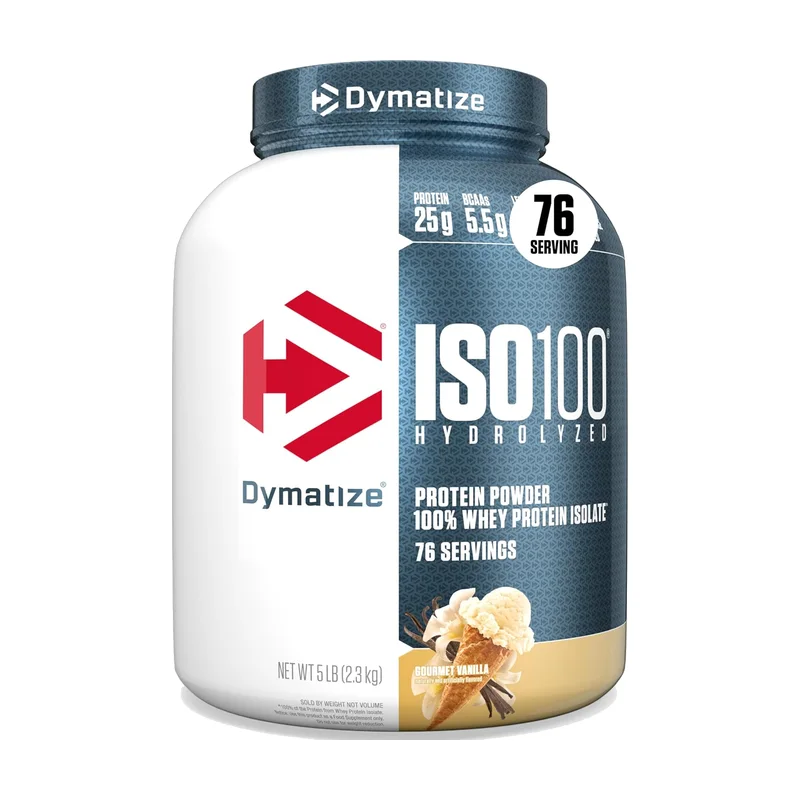 Dymatize ISO100 Hydrolyzed whey protein isolate 5 lb tub