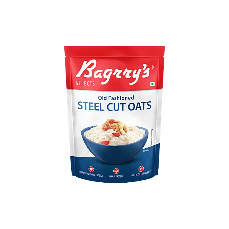 Bagrry's old fashioned steel cut oats pouch
