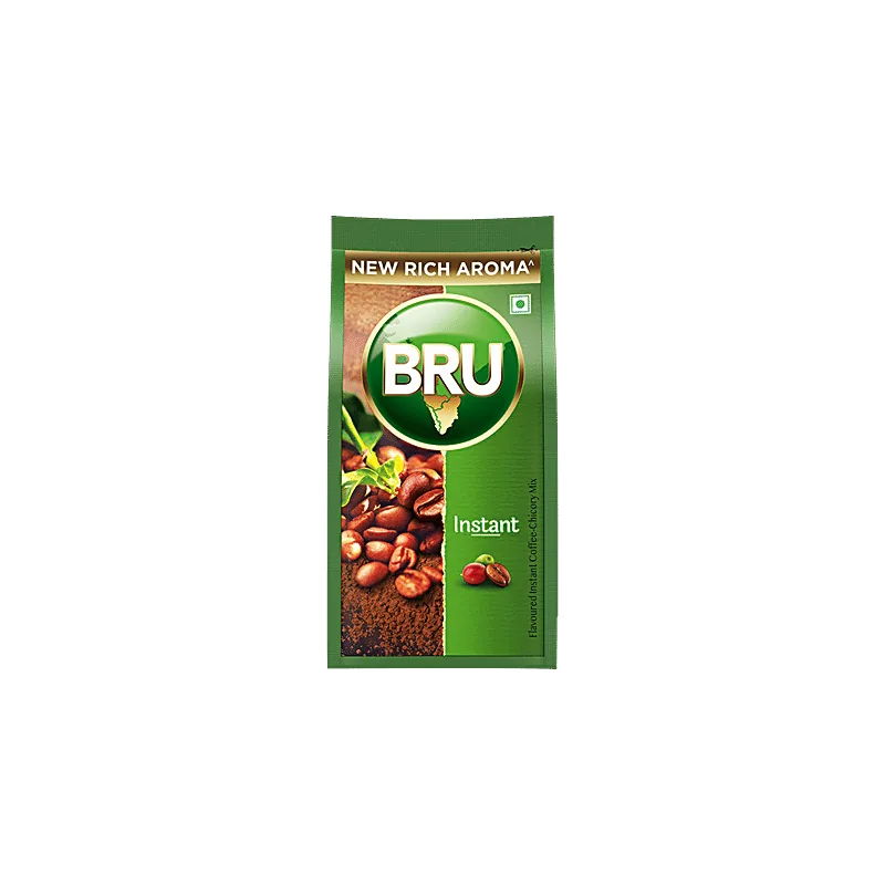 Bru Instant coffee green refill pouch