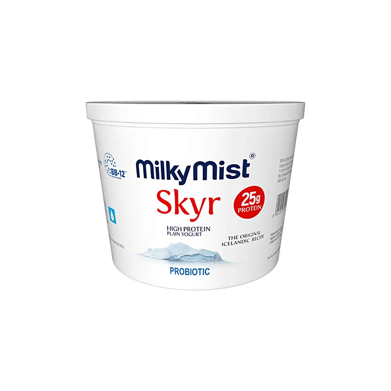 Milky Mist Skyr high protein plain yogurt 225 g tub with 25 g protein