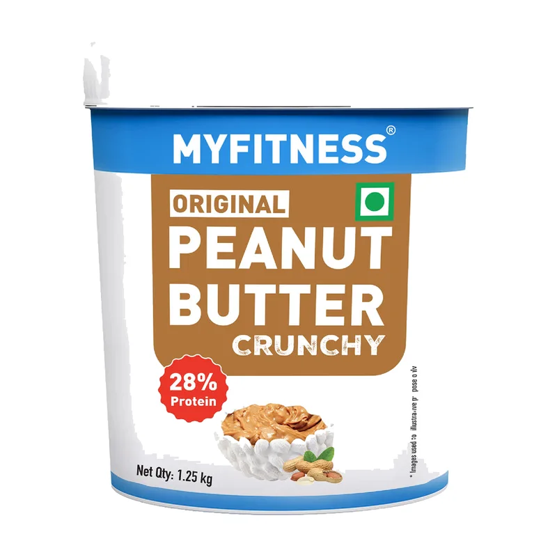 MyFitness Original Peanut Butter Crunchy tub, 28% protein