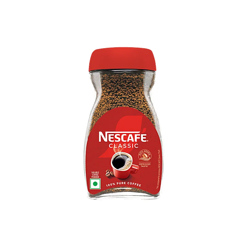 Nescafé Classic 100% pure instant coffee jar with red lid