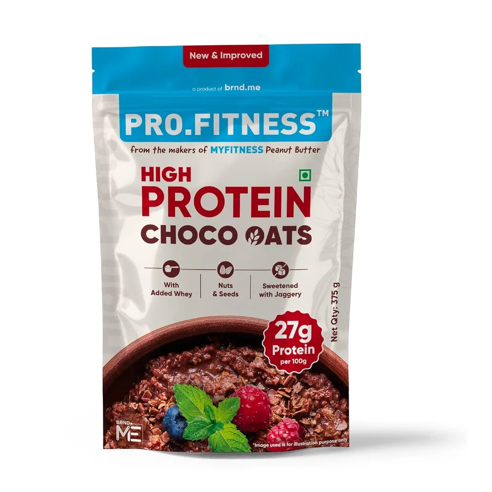 Pro.Fitness High Protein Choco Oats 375 g pouch by MyFitness