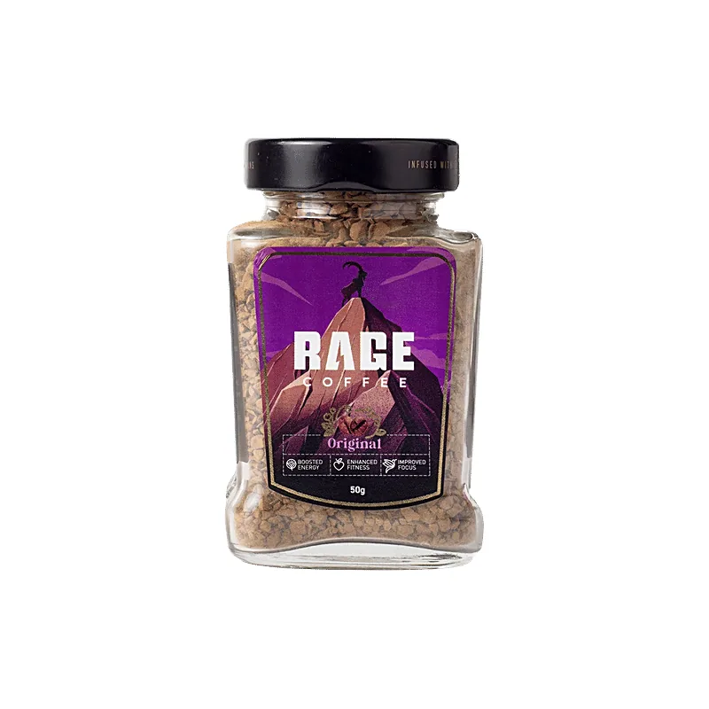 Rage Coffee Original premium instant coffee 50 g glass jar