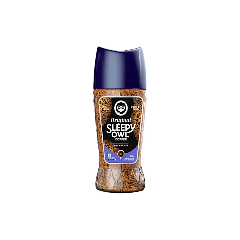 Sleepy Owl Original premium instant coffee 100 g glass jar