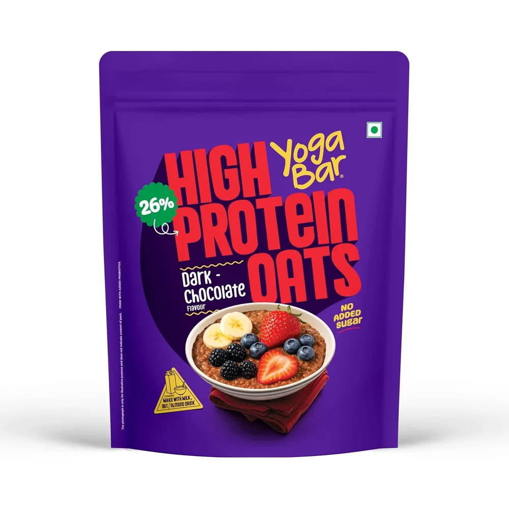 Yogabar 26g High Protein Oats Dark Chocolate pouch