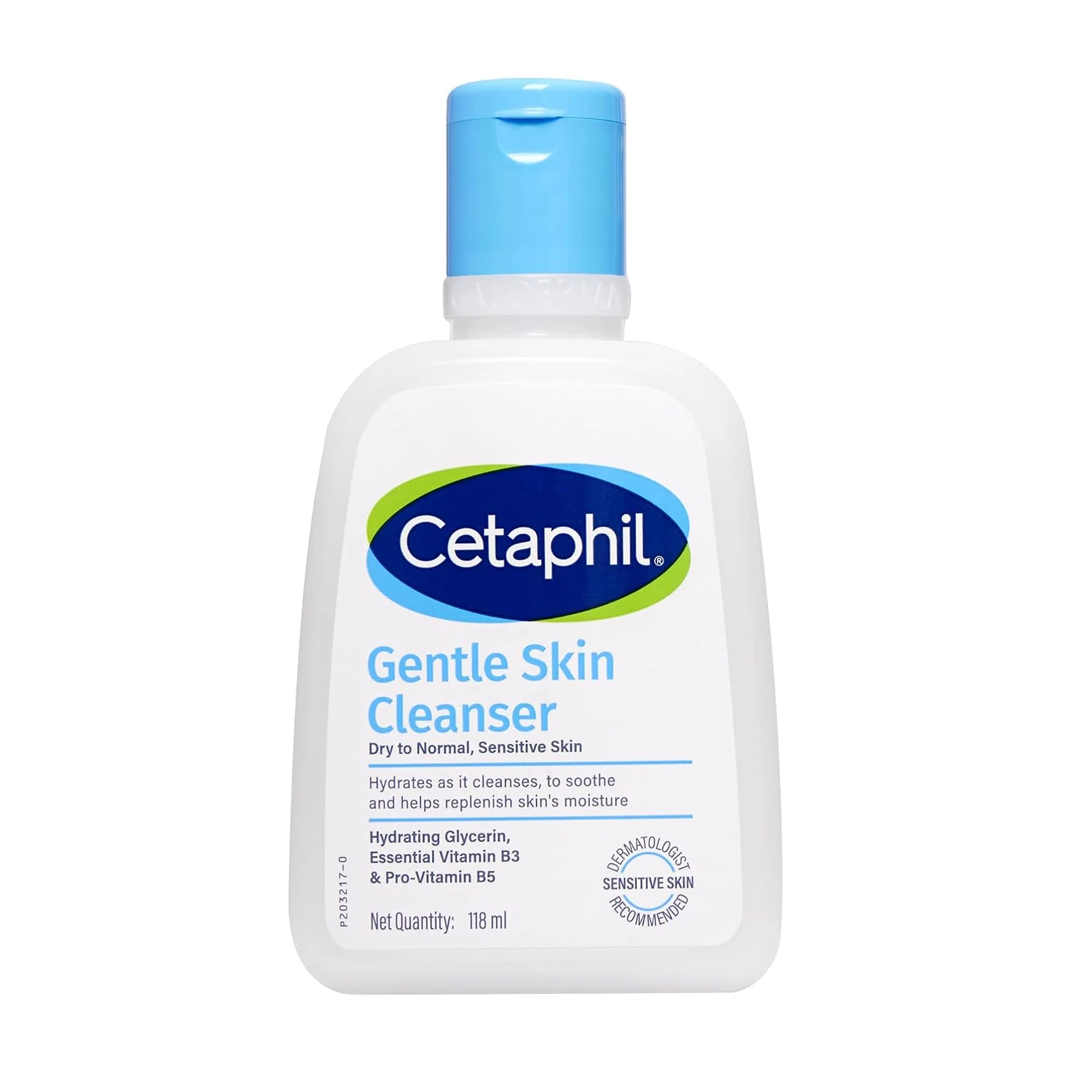 Cetaphil Gentle Skin Cleanser 118 ml bottle for dry to normal, sensitive skin