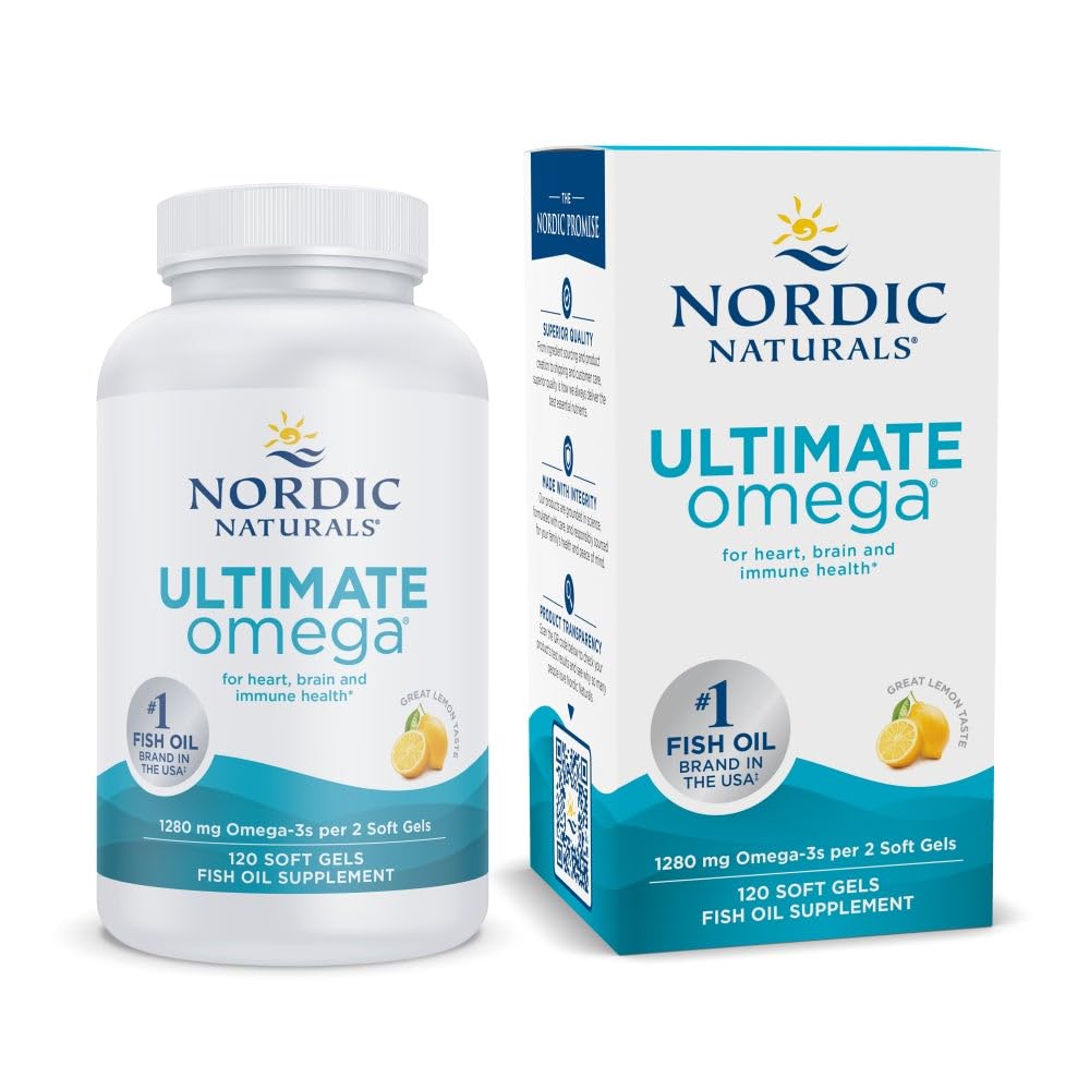Nordic Naturals Ultimate Omega softgel bottle